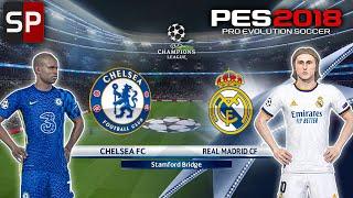 PES 2018 | Smoke Patch v4.2 | UEFA Champions league Chelsea v Real Madrid Full Match Gameplay 60Fps