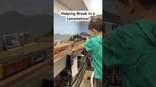 My boy is helping break in a locomotive. He’ll be running this whole channel before it is over with!