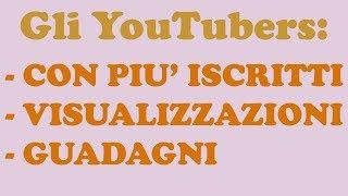 Spia gli youtubers, scopri Quanto guadagnano e quali sono i più famosi con SocialBlade