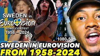 Sweden  in Eurovision Song Contest (1958-2024) | AMERICAN REACTS