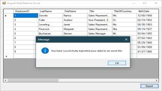 C# Tutorial - How to Export Data from Database To Excel File | FoxLearn