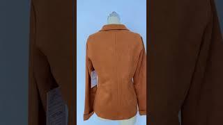Custom style: Share today's new, casual coat, 92% polyester 8% spandex