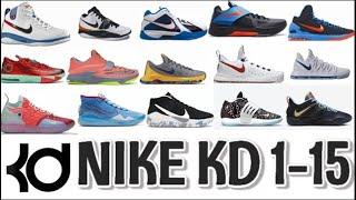 Nike KD 1-15 ( Kevin Durant Shoes From 1 to 15 )