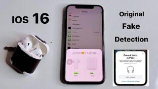 IOS 16 - Airpods Detection feature  - Original or FAKE