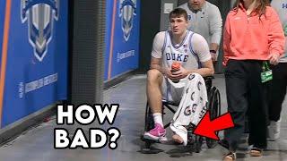 Cooper Flagg in Wheelchair After Painful Ankle Injury - Doctor Explains