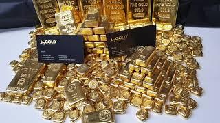 MEGA COLLECTION OF GOLD BULLION BARS! 