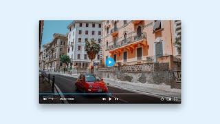 Build A Custom Video Player in HTML CSS & JavaScript | Custom Video Player in JavaScript