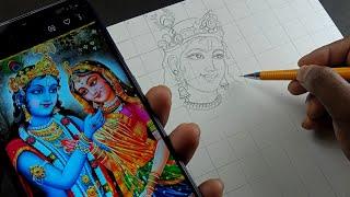 Radha krishna Drawing, holi drawing, holi drawing krishna,how to draw radha krishna, krishna drawing