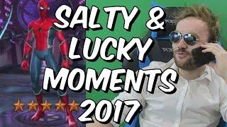 Salty, Funny and Lucky Moments 2017 - Mega Compilation - Marvel Contest Of Champions