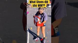 FULL VID  She Won FREE Shoes at Venice Beach! *Wholesome* #basketball #challenge #NeverMissAllie