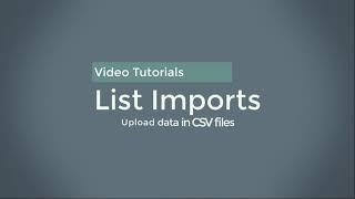 CSV File List Imports