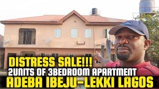 DISTRESSED 2UNITS OF 3BEDROOM APARTMENT IN ADEBA IBEJU LEKKI LAGOS NIGERIA