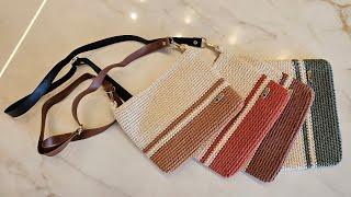 Crochet bag with lining - step by step