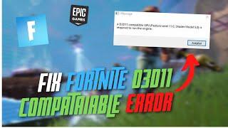 Fix "A D3D11 Error Required to Run Fortnite Engine" | Fix All Directx Error 