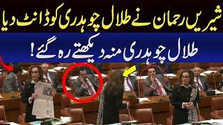 Senator Shireen Rehman Rebuke Talal Chaudhry During Speech | Get News