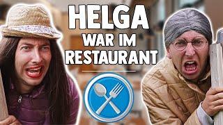 Helga & Marianne - Helga im Restaurant