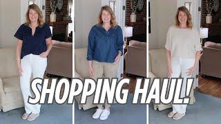 What I Bought! Casual Try-On Haul For Women Over 50! Quince, Land's End, Nordstrom Rack And More!