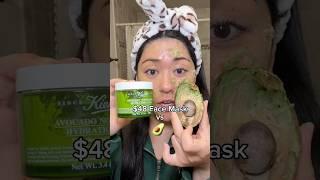 Sorry Kiehls! $48 Face Mask vs An Avocado ?! #beauty #skincare #skincarehacks #shorts #facemask