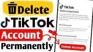 tiktok id delete karne ka tarika | how to delete tiktok account permanently