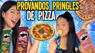 PROVANDO SABORES DE PRINGLES DE PIZZA | Blog das irmãs