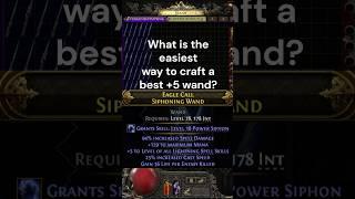 Path of Exile 2: Easiest +5 Wand Crafting Guide!  #PoE2 #shorts #poe #pathofexile2 #pathofexile