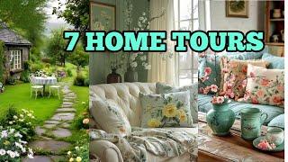 New SHABBY CHIC HAVEN DISCOVERIES: 7 Home Tours Cozy Cottage Home Decor Showcase |Vintage-Inspired