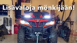 Lisävalojen asennus mönkijään! | CFMoto 850 xc