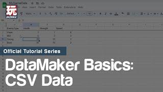 DataMaker Basics (CSV / Spreadsheets)