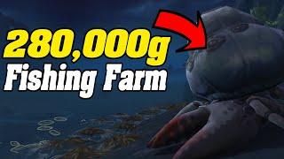 280,000g FISHING FARM?! War Within Goldfarm