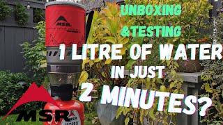 MSR WINDBURNER Personal Stove,  HOW FAST IT IS? / Unboxing/Testing