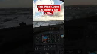 WSW 738 landing into Halifax Stanfield #shorts