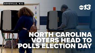North Carolina voters head to the polls for 2024 Election Day