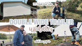 *TRANSFORMING OUR OVERGROWN YARD INTO OUR DREAM YARD!* Double wide Mobile Home Makeover Edition!