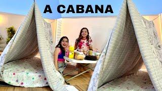 CONSTRUÍMOS UMA CABANA NO QUINTAL SOMENTE COM O QUE TÍNHAMOS EM CASA - Hoje é dia de Marias