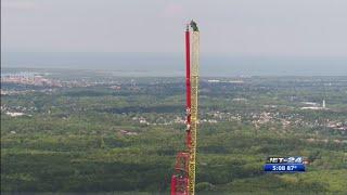 Old antenna removed from Jet 24/Fox 66/Your Erie studios