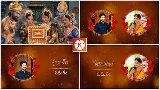 Telugu wedding invitation video editing in kinemaster | cinematic wedding invitation video editing