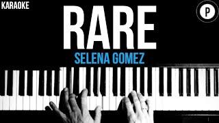 Selena Gomez - Rare Karaoke SLOWER Acoustic Piano Instrumental Cover Lyrics