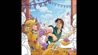 Painting by the numbers-Tangled-Rapunzel and Flynn Rider celebrating