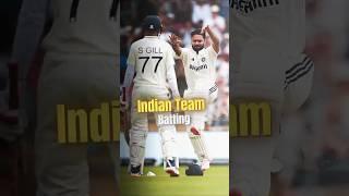 Indian Team Batting #testcricket #indvseng #jaiswal #gill #klrahul #rohitsharma #ipl #pant #jadeja