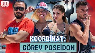 BARIŞ G, DELİ Mİ NE, MERVE YALÇIN ve NİSANUR KOORDİNAT POSEİDON GÖREVİNDE! | PUBG MOBILE