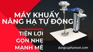 Máy khuấy Sơn 20 lít nâng hạ tự động bằng ben hơi