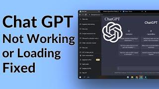 How To Fix ChatGPT Not Working or Loading |  Fix Too Many Requests in ChatGPT