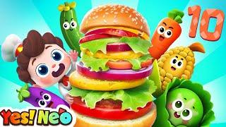 Learn Numbers with Hamburgers | Good Habits | Nursery Rhymes & Kids Songs | Yes! Neo