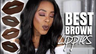 BEST FALL & WINTER BROWN LIPPIES | GLOSSES, LIPSTICK, & LIQUID LIPSTICKS! | Andrea Renee