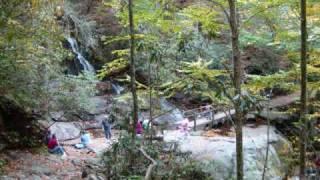 LAUREL FALLS - WATER FALL IN SMOKEY MOUNTAINS NATIONAL PARK  - NEAR GATLINBURG, TN
