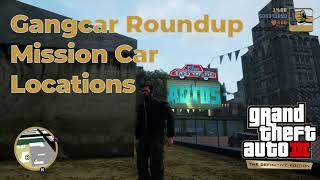 GTA III Gangcar Roundup Car Locations