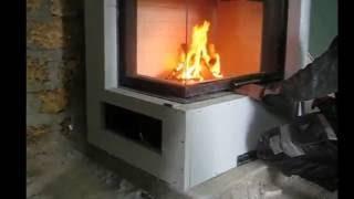Монтаж углового камина "Eco Kamin"