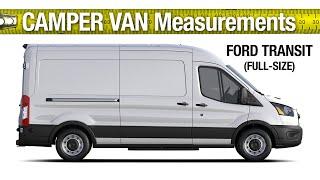 Ford Transit Van Measurements Interior Dimensions Van Build Campervan