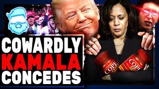 Kamala Harris Finally CONCEDES & It's BRUTAL! Woke Libs CRYING & Stamping Feet As Trump Enjoy WIN!