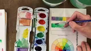 watercolor earth tones and gradients